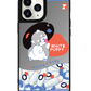 iPhone Mirror Grip Case - White Puppy