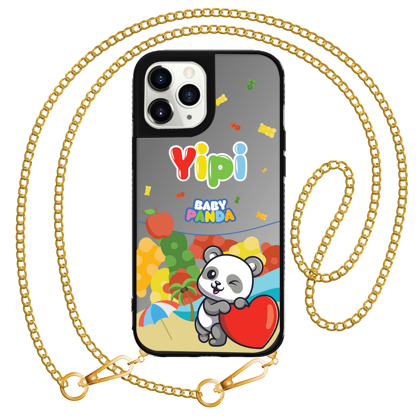 iPhone Mirror Grip Case - Yipi Baby Panda