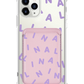 iPhone Magnetic Wallet Case - Custom Monogram 2.0 Lilac