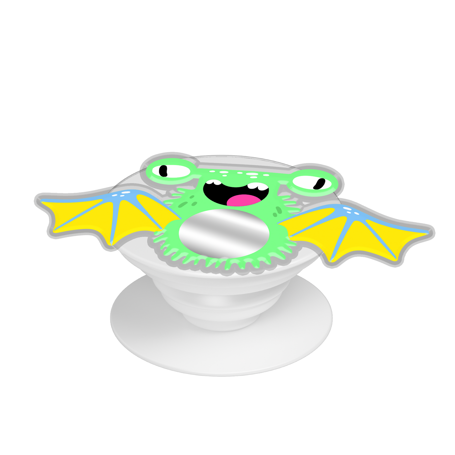 Pop Up Grip Mirror - Monster say keep going