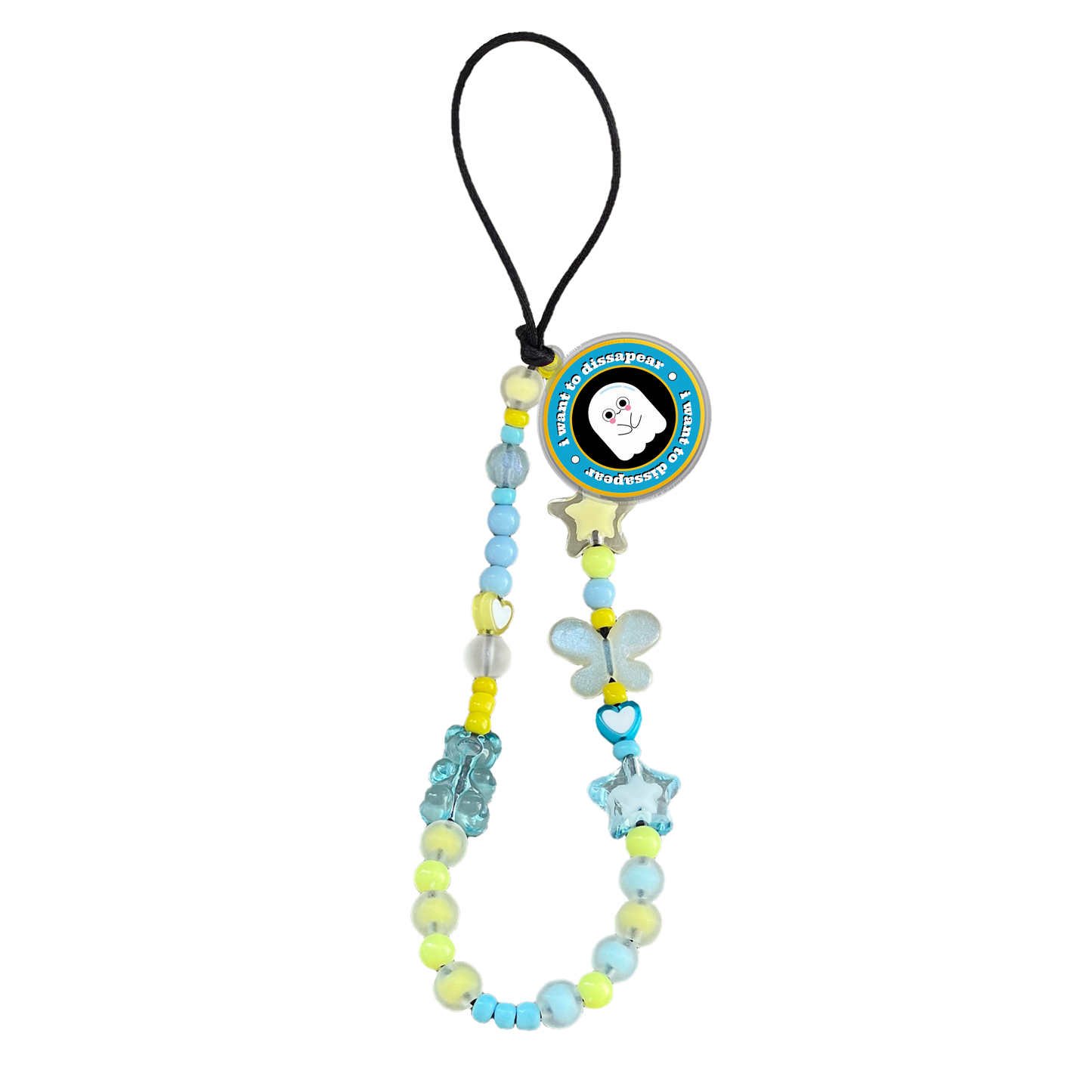 Beaded Strap with Acrylic Charm  - Monster Sticker Pack