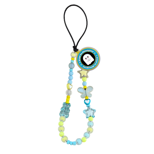 Beaded Strap with Acrylic Charm  - Monster Sticker Pack
