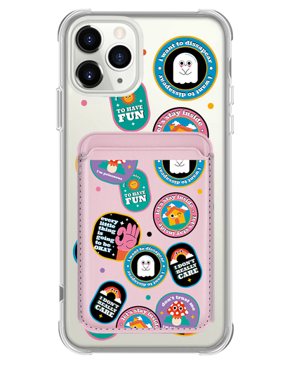 iPhone Magnetic Wallet Case - Monster Sticker Pack