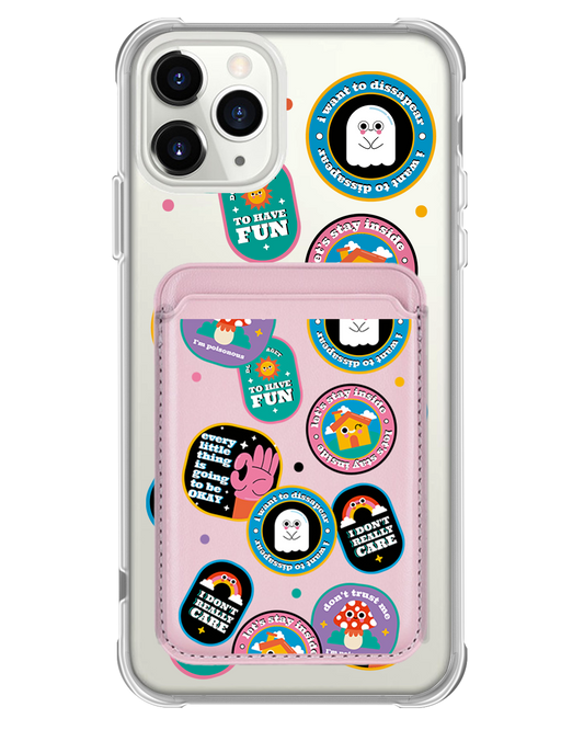 iPhone Magnetic Wallet Case - Monster Sticker Pack