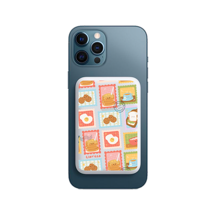 Magnetic Wireless Powerbank - Breakfast Menu Stamps