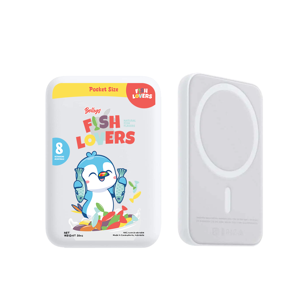 Magnetic Wireless Powerbank - Fish Lovers