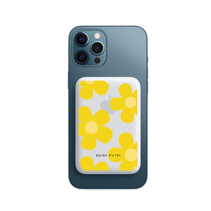 Magnetic Wireless Powerbank - Daisy Sunshine