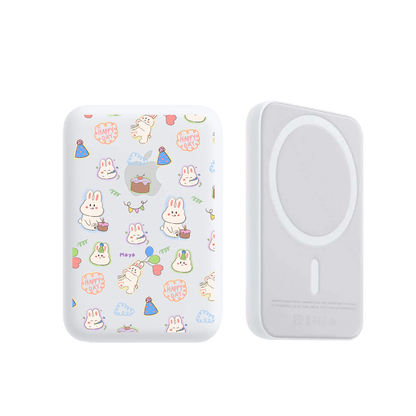 Magnetic Wireless Powerbank - Fun Party