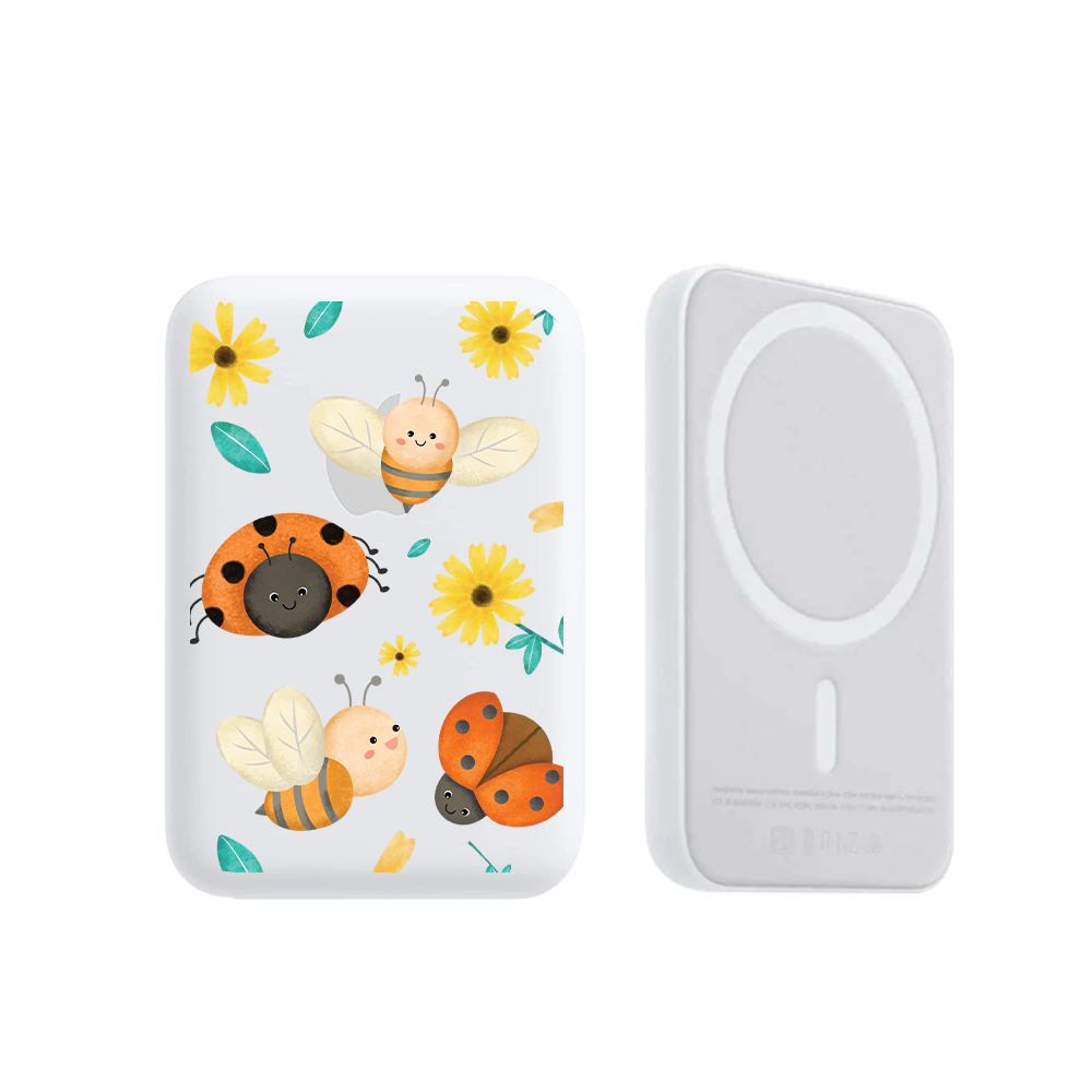 Magnetic Wireless Powerbank - Lady Bug & Bee