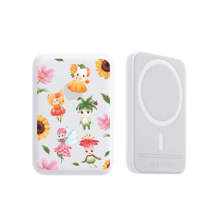 Magnetic Wireless Powerbank - Magical Garden