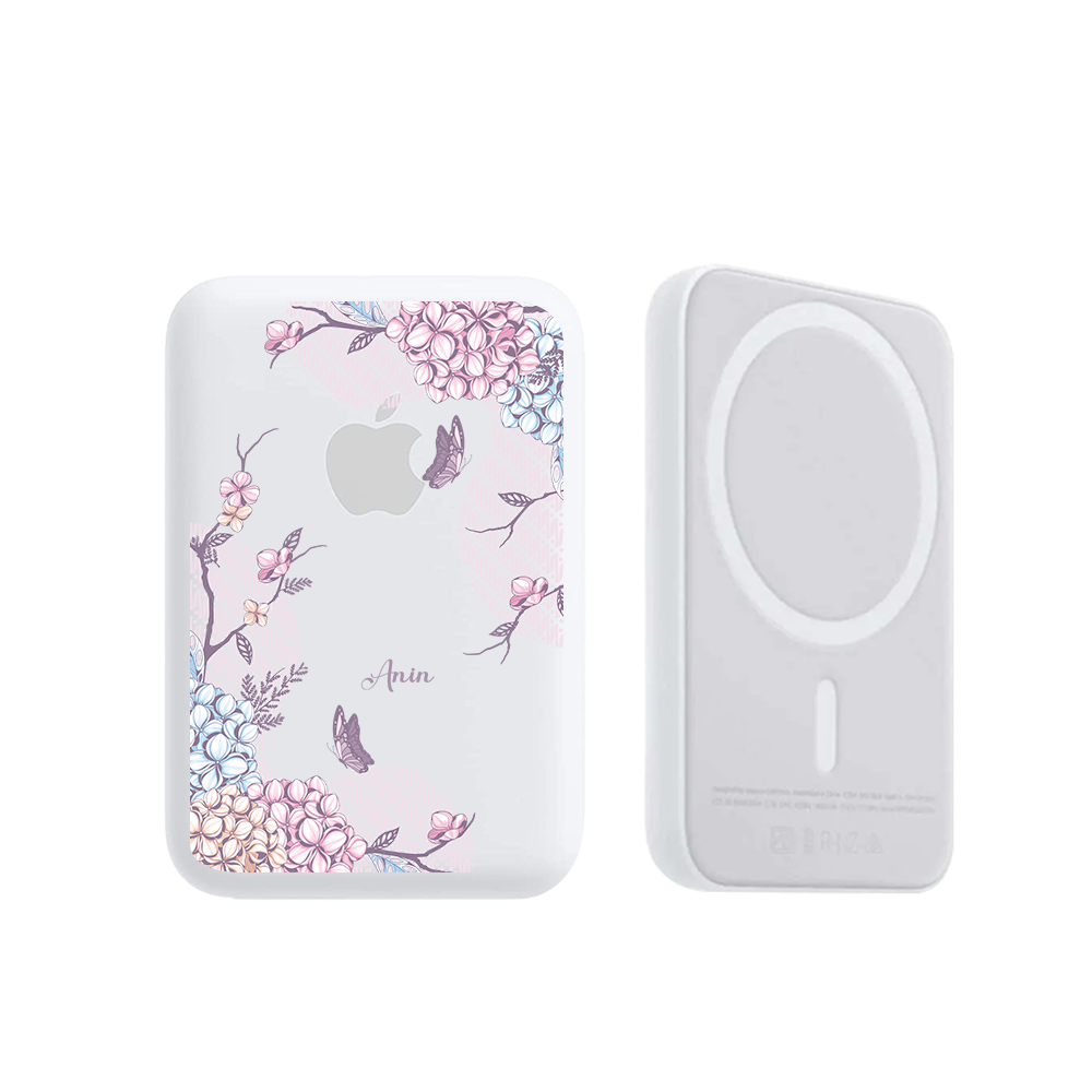 Magnetic Wireless Powerbank - Batik Floral