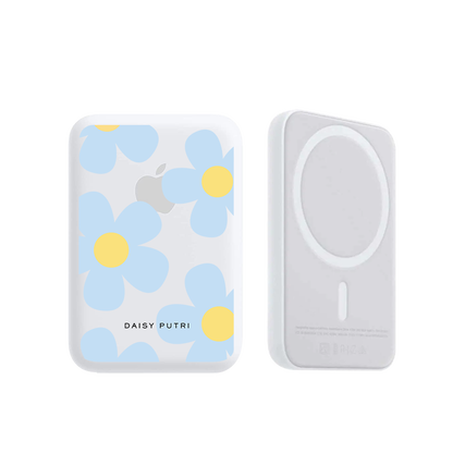 Magnetic Wireless Powerbank - Daisy Garland
