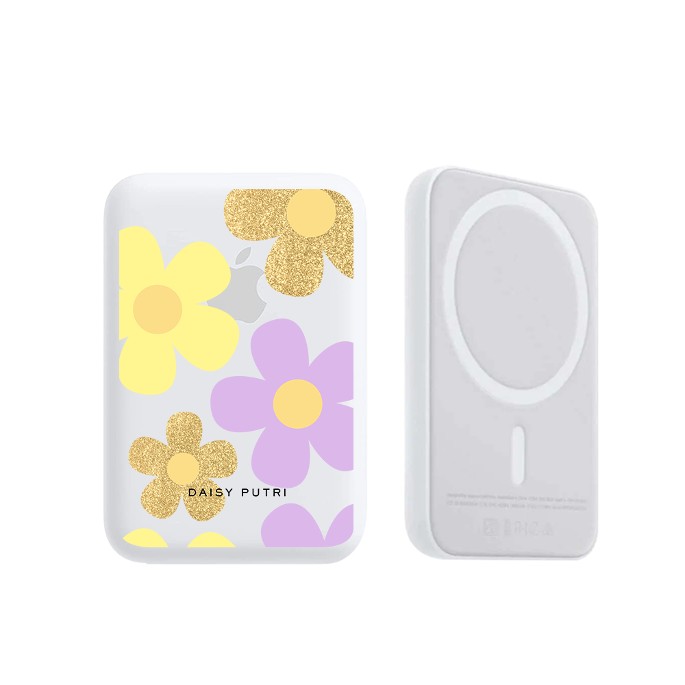 Magnetic Wireless Powerbank - Daisy Twinkle