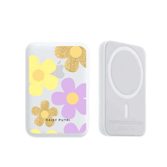 Magnetic Wireless Powerbank - Daisy Twinkle