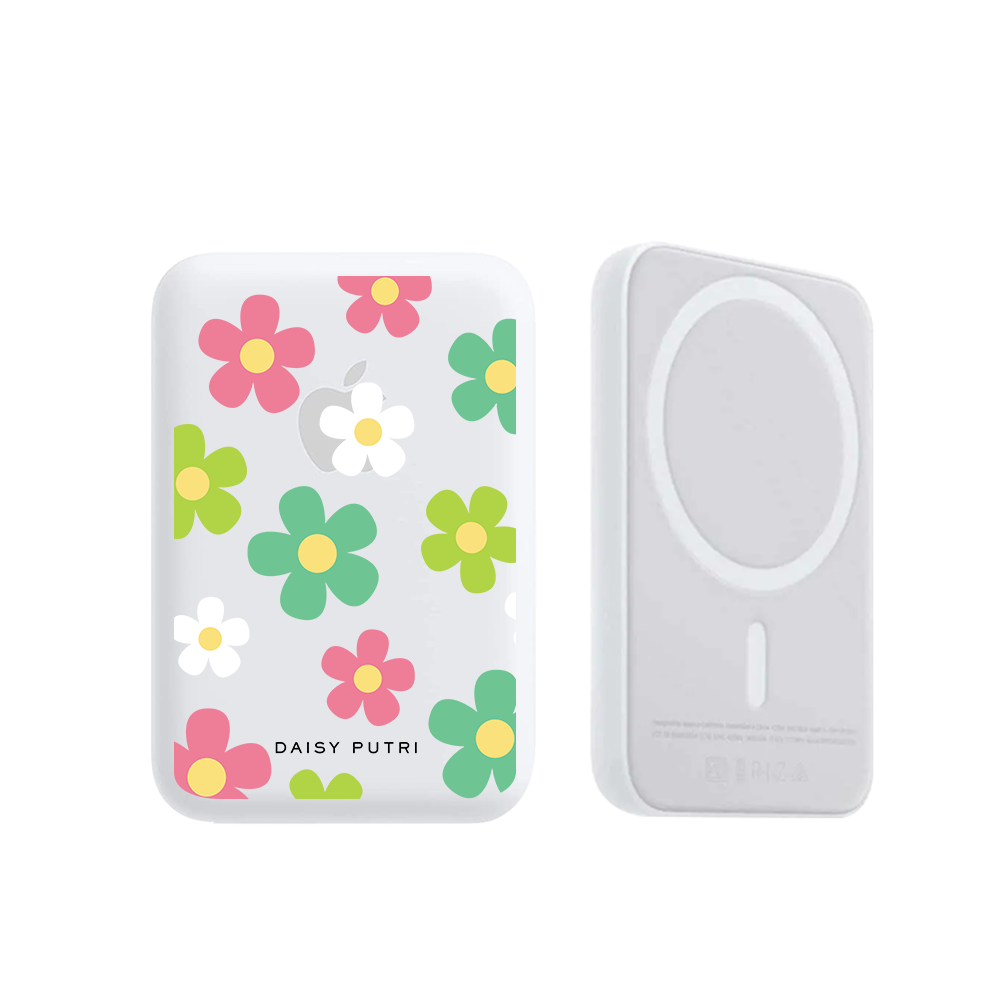 Magnetic Wireless Powerbank - Daisy Wild