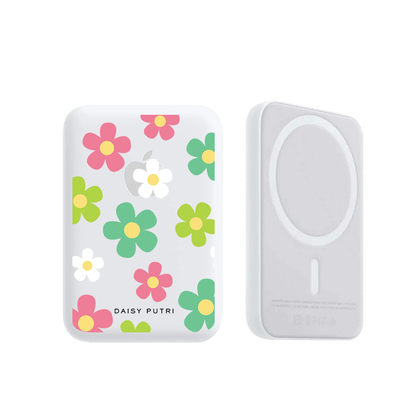 Magnetic Wireless Powerbank - Daisy Wild
