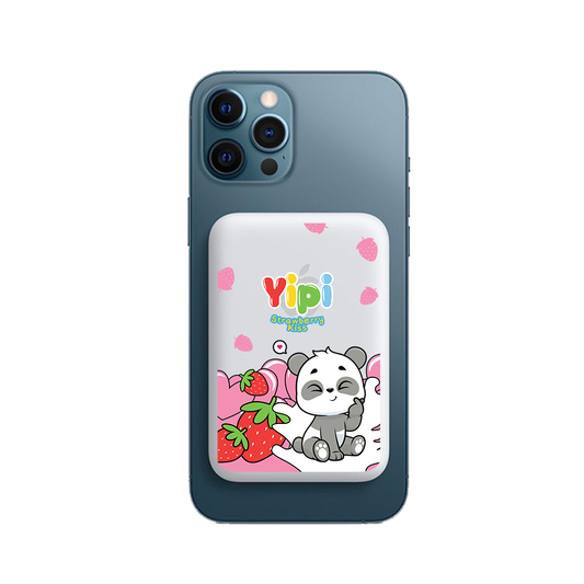 Magnetic Wireless Powerbank - Yipi Strawberry Kiss