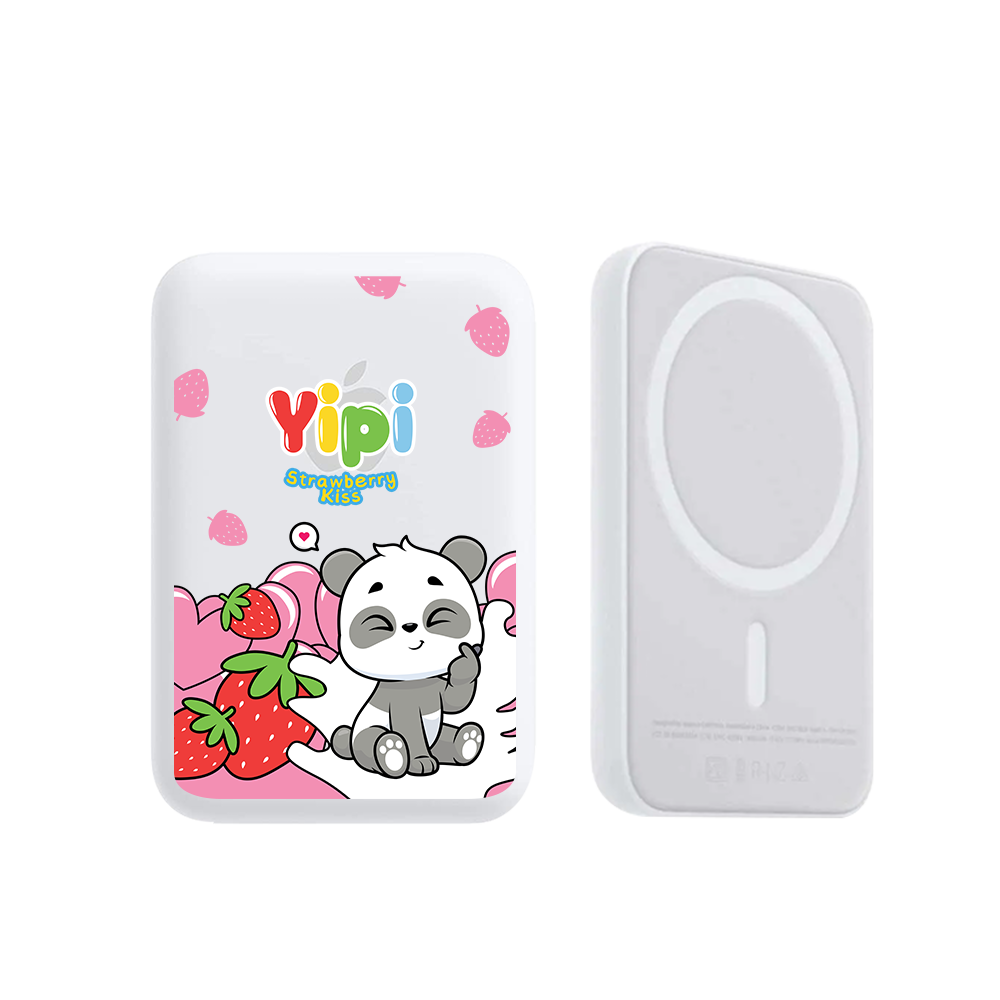 Magnetic Wireless Powerbank - Yipi Strawberry Kiss