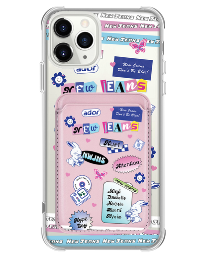 iPhone Magnetic Wallet Case - New Jeans Sticker Pack