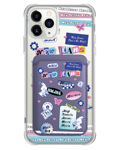 iPhone Magnetic Wallet Case - New Jeans Sticker Pack