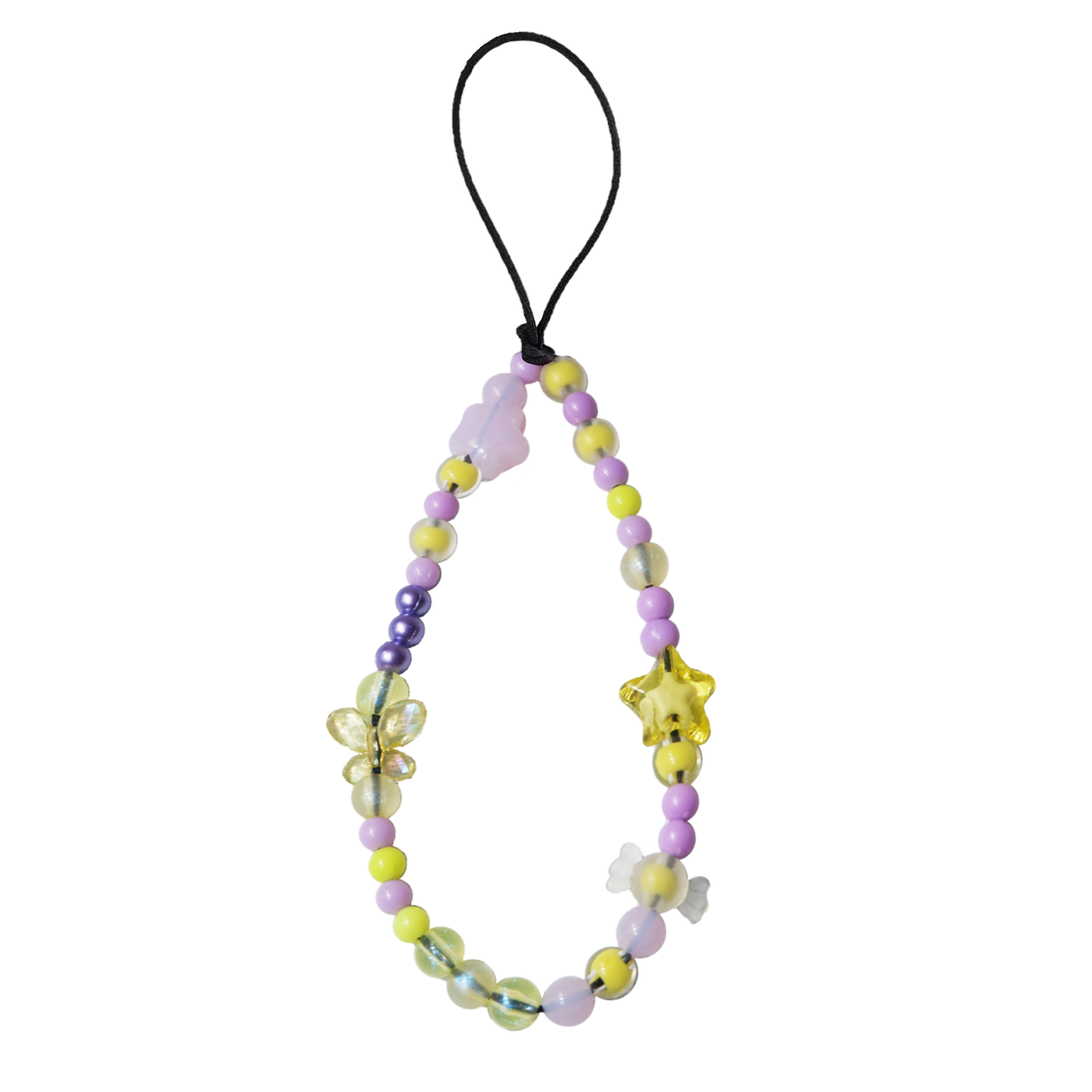 Beaded Strap - Lilac Yellow