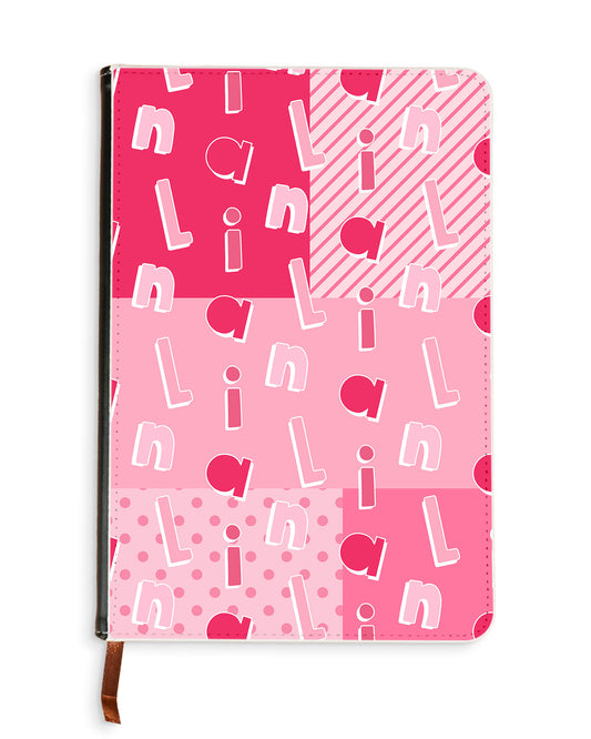Leather Bookpaper Notebook - Abstract Monogram 2.0