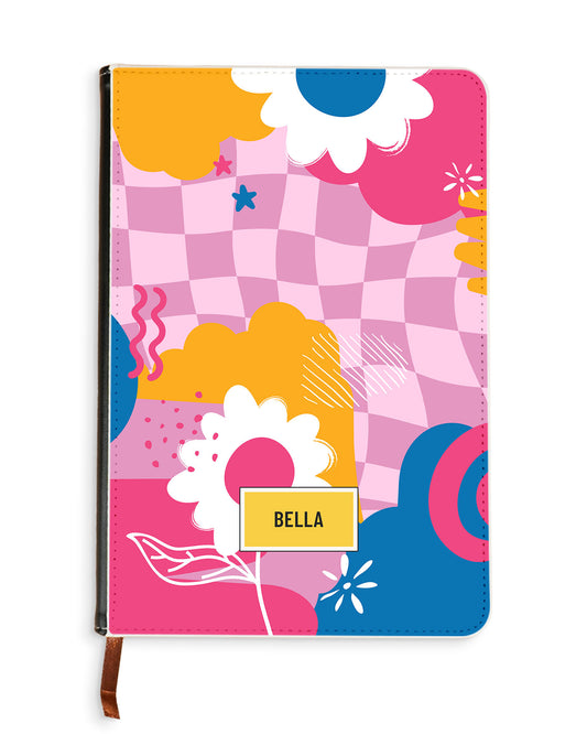 Leather Bookpaper Notebook - Abstract Flower 5.0