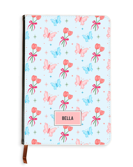 Leather Bookpaper Notebook - CCoquette Butterfly