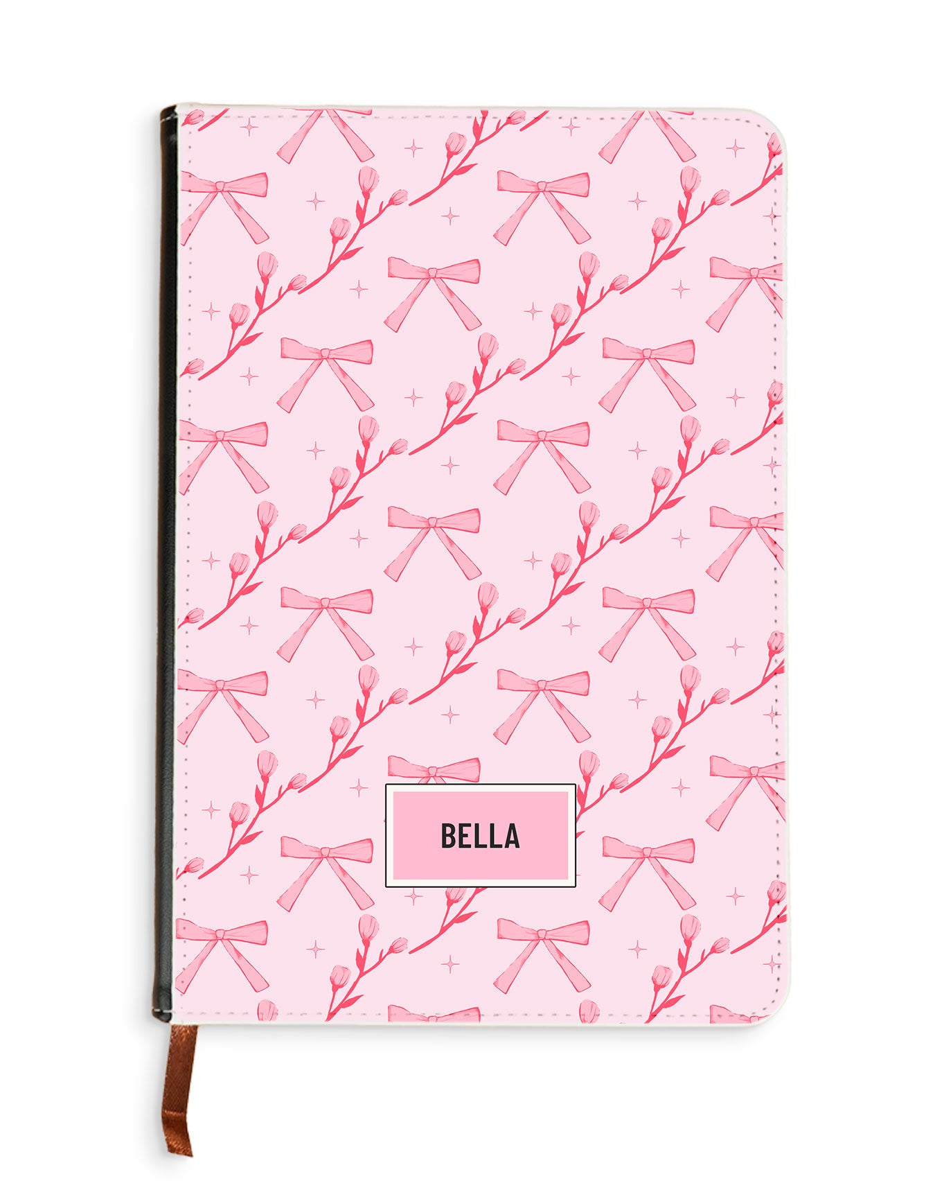 Leather Bookpaper Notebook - Coquette Floral