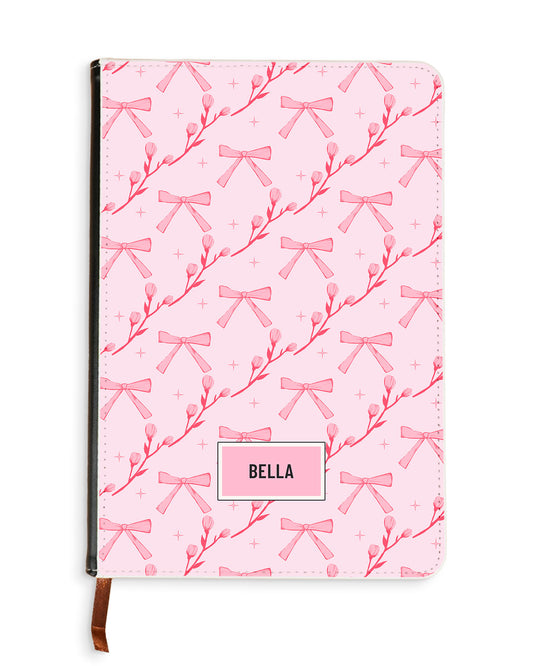 Leather Bookpaper Notebook - Coquette Floral