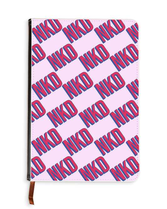 Leather Bookpaper Notebook - CUSTOM MONOGRAM 3.0 Diagonal Initial 2.0