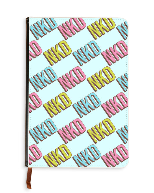 Leather Bookpaper Notebook - CUSTOM MONOGRAM 3.0 Diagonal Initial 3.0