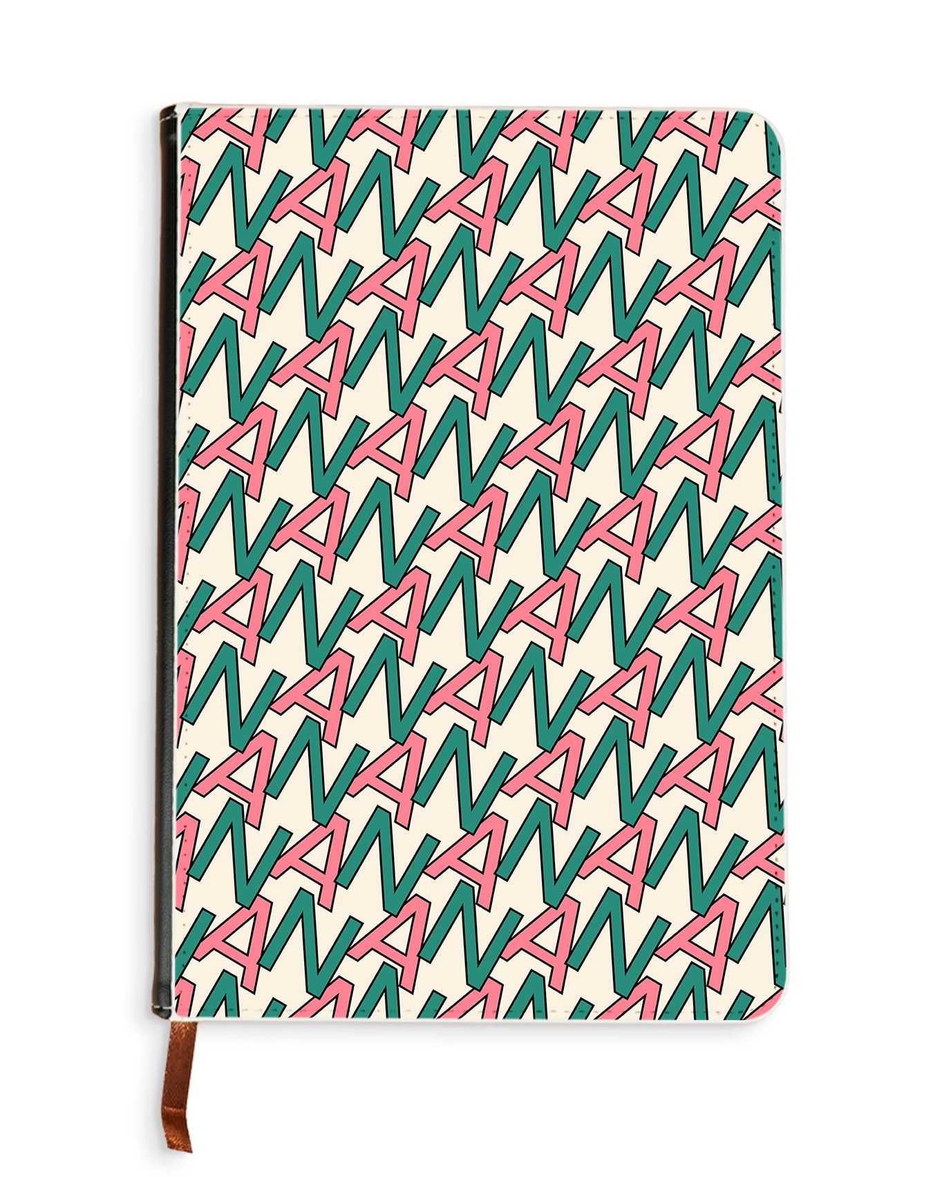 Leather Bookpaper Notebook - Initial Monogram 7.0