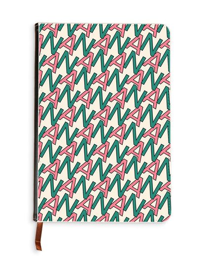 Leather Bookpaper Notebook - Initial Monogram 7.0
