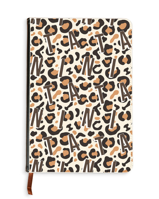 Leather Bookpaper Notebook - Leopard Monogram 2.0