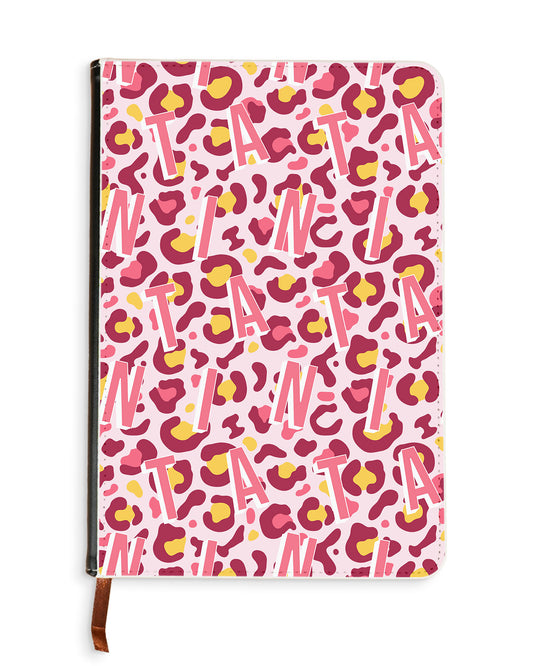 Leather Bookpaper Notebook - Leopard Monogram 3.0
