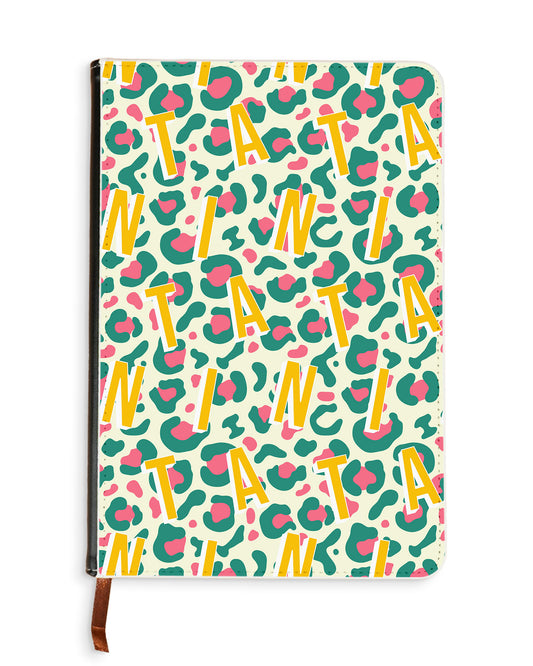 Leather Bookpaper Notebook - Leopard Monogram 4.0