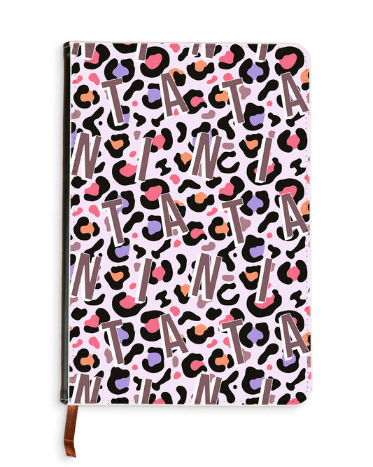 Leather Bookpaper Notebook - Leopard Monogram 5.0