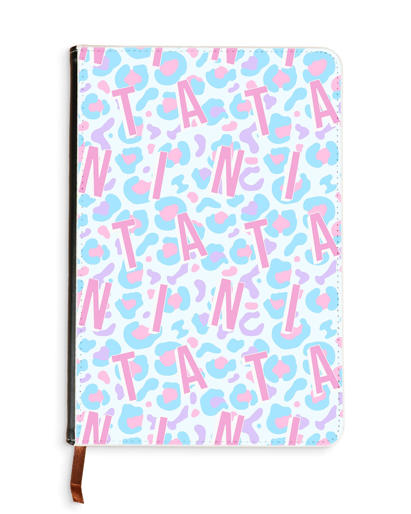 Leather Bookpaper Notebook - Leopard Monogram 6.0