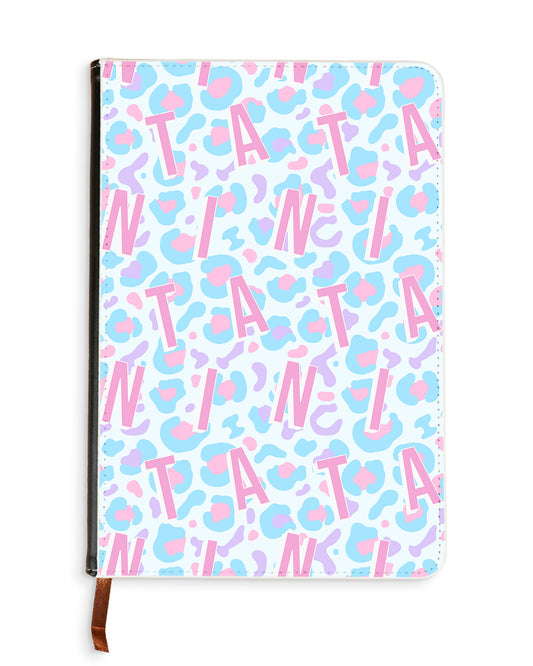 Leather Bookpaper Notebook - Leopard Monogram 6.0