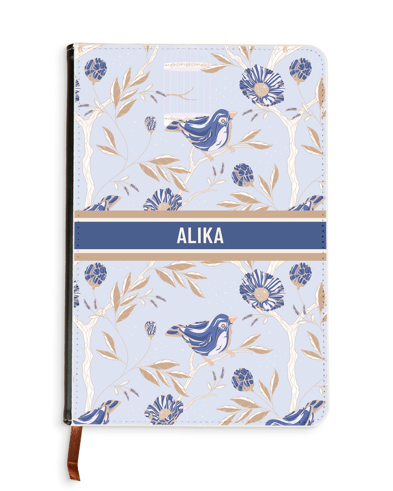 Leather Bookpaper Notebook - Lovebird 12.0