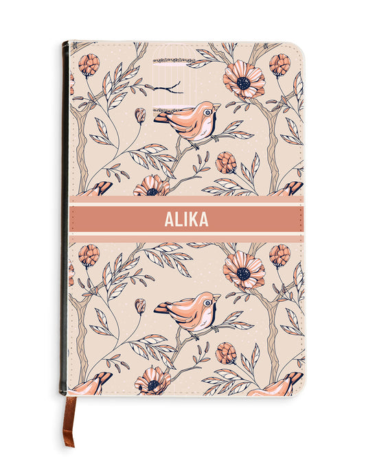 Leather Bookpaper Notebook - Lovebird 13.0