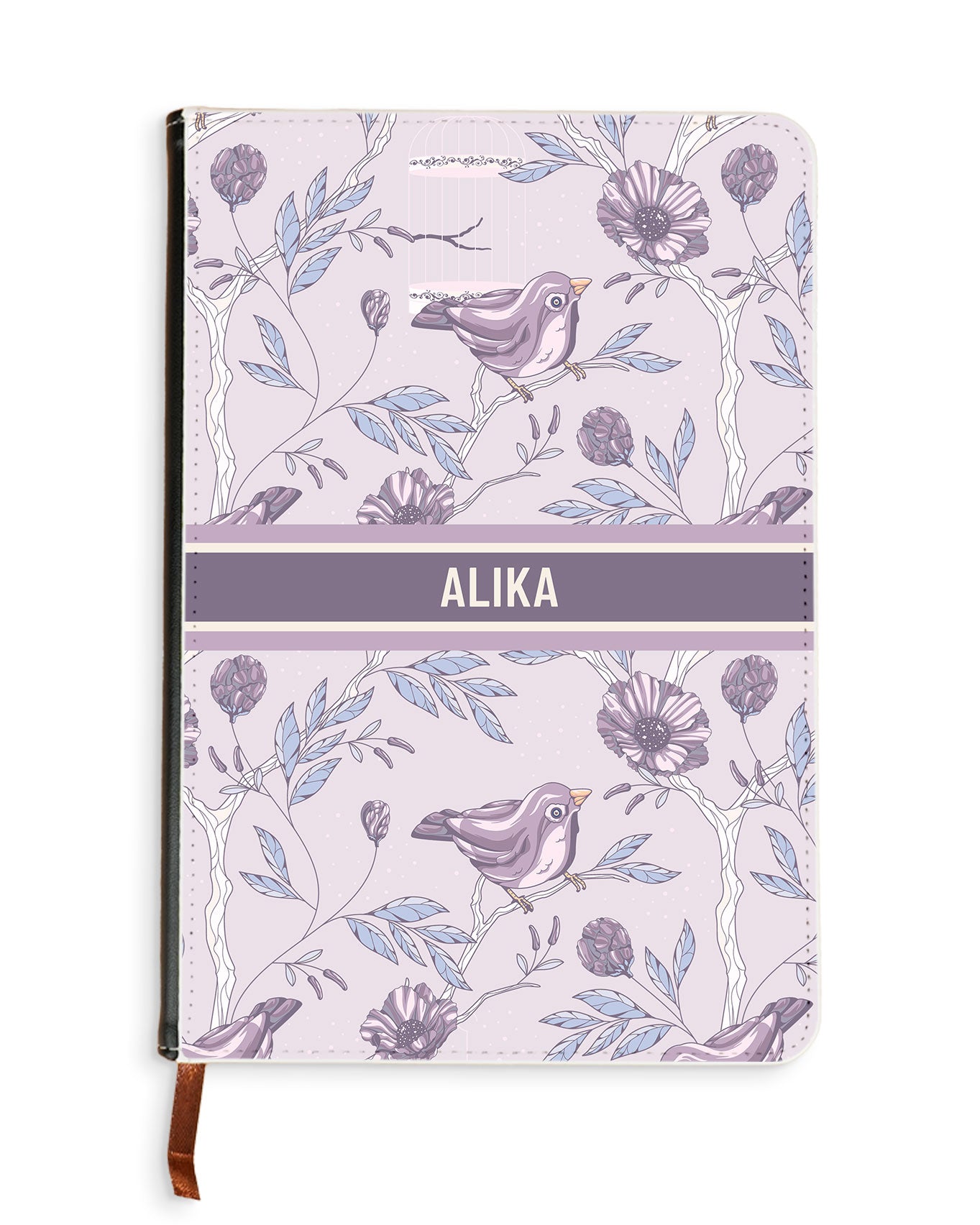 Leather Bookpaper Notebook - Lovebird 15.0
