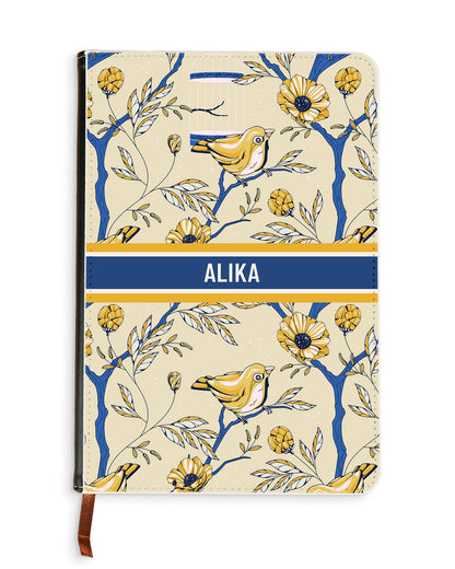 Leather Bookpaper Notebook - Lovebird 16.0