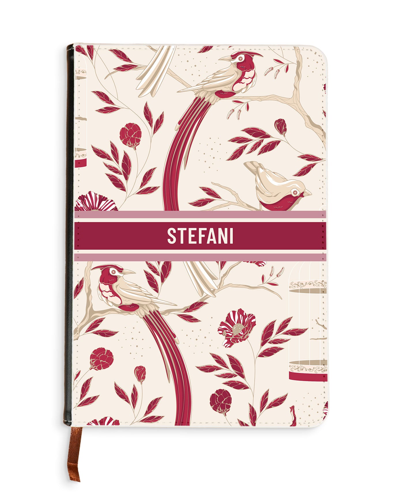 Leather Bookpaper Notebook - Lovebird 8.0