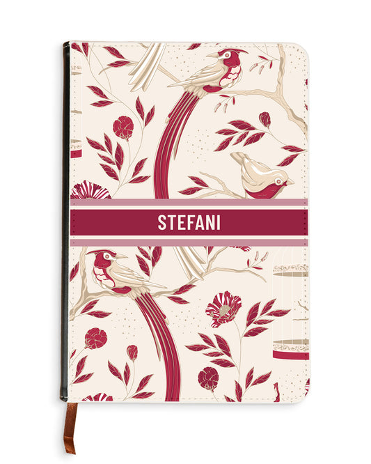 Leather Bookpaper Notebook - Lovebird 8.0