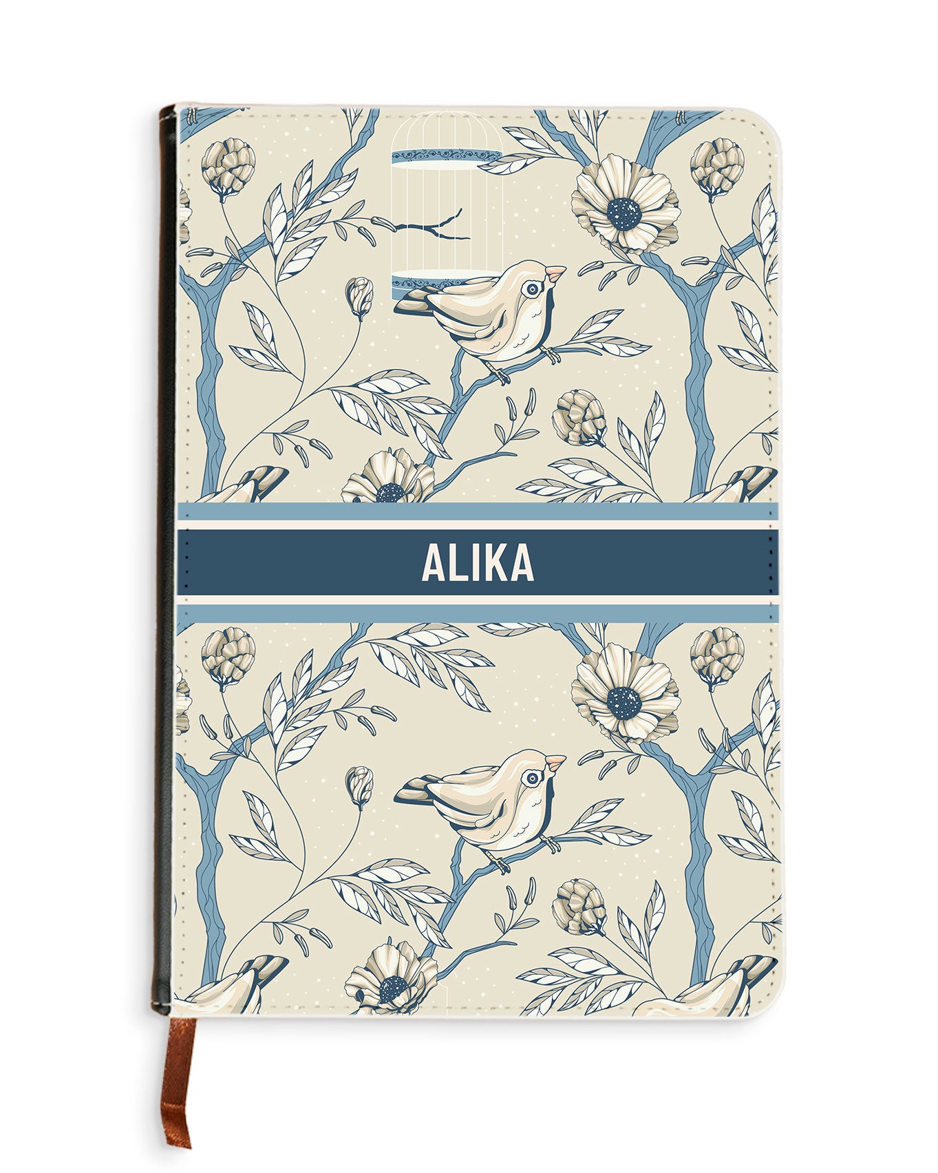 Leather Bookpaper Notebook - Lovebird 9.0
