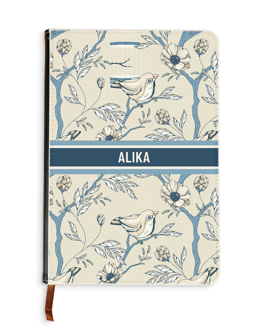 Leather Bookpaper Notebook - Lovebird 9.0