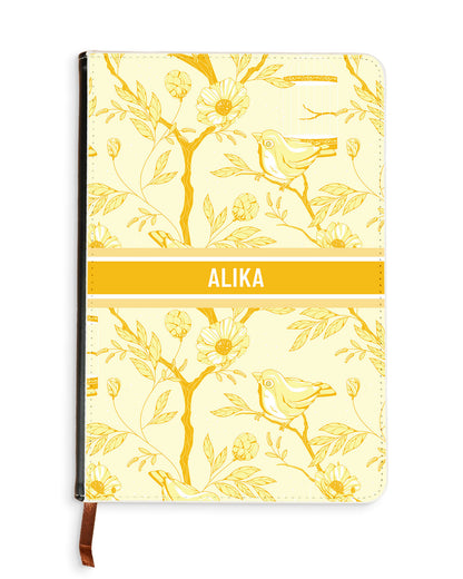 Leather Bookpaper Notebook - Lovebird Monochrome 2.0
