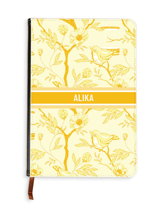 Leather Bookpaper Notebook - Lovebird Monochrome 2.0